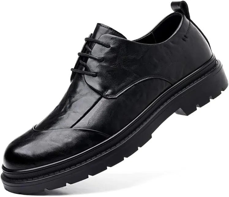 Men's Dress Shoes Casual Walking Business Leather Oxford Tuxedo Shoes