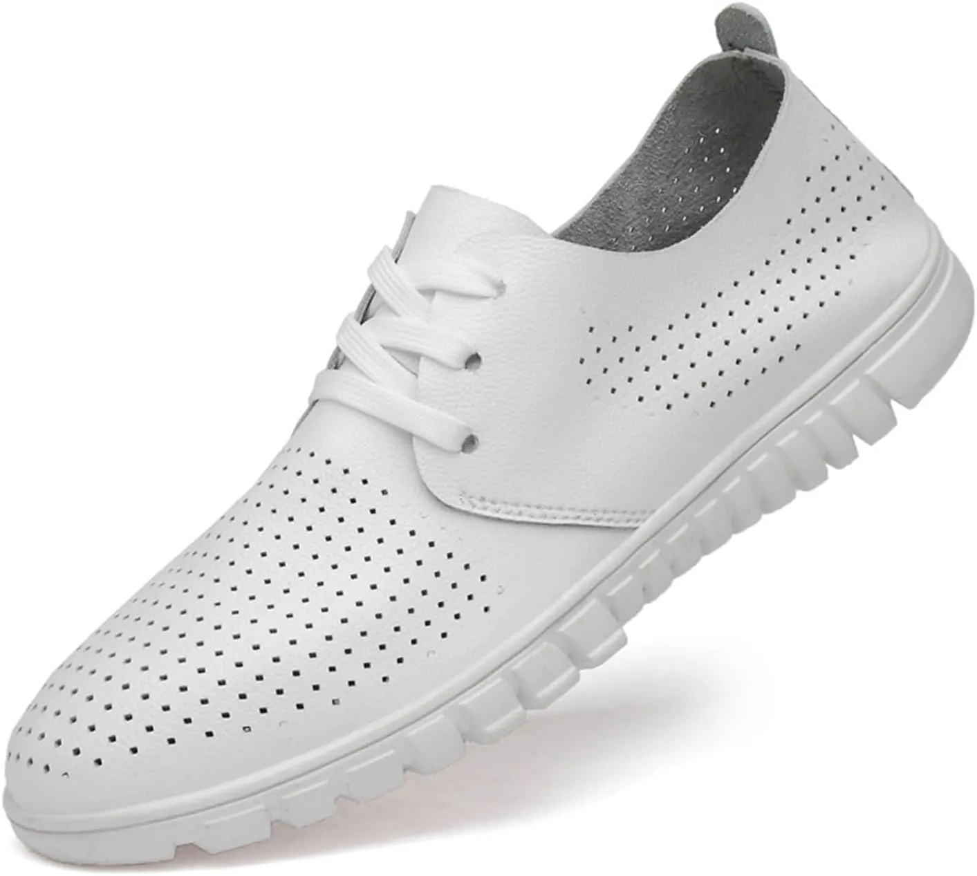 Men's Fashion Sneakers Leather Retro Casual Shoes for Men Breathable Dress Mens Sneakers