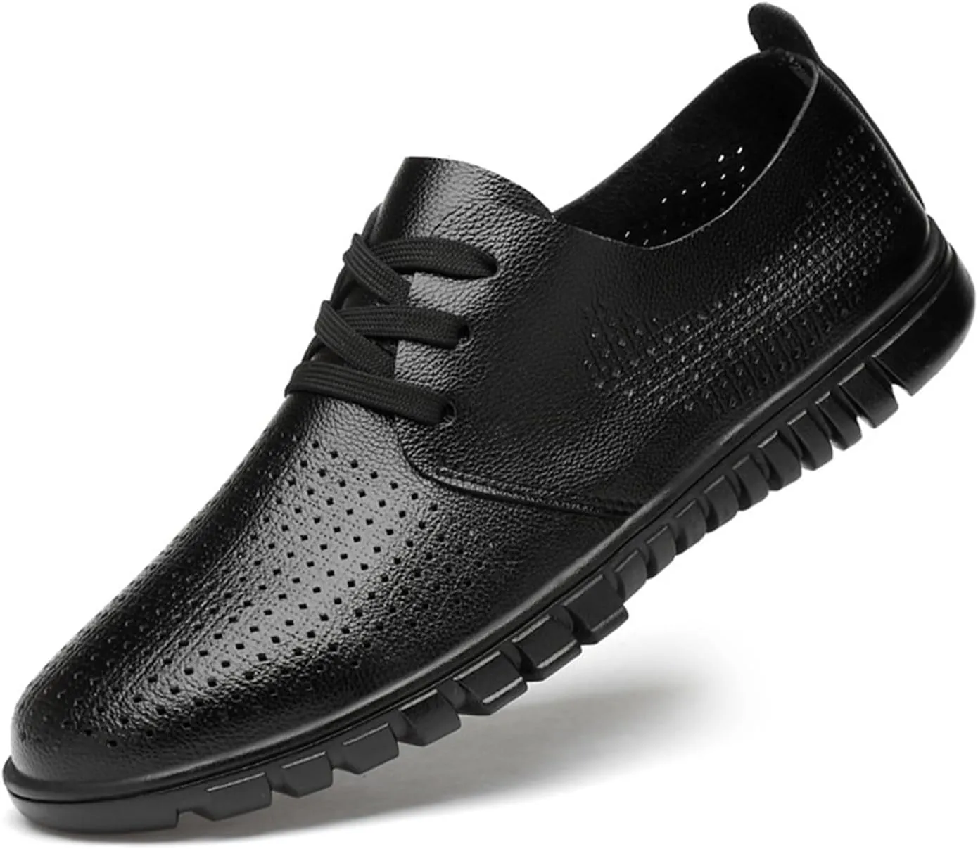 Men's Fashion Sneakers Leather Retro Casual Shoes for Men Breathable Dress Mens Sneakers