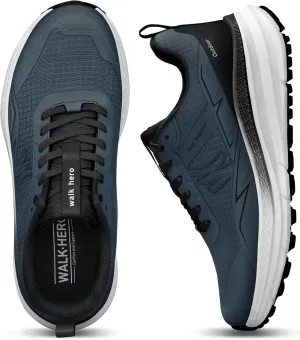 Mens Hiking Shoes for Plantar Fasciitis, Orthopedic Walking Shoes with Arch Support, Lightweight Waterproof Sneakers Wide Toe Box Shoes for Foot & Heel Pain Relief