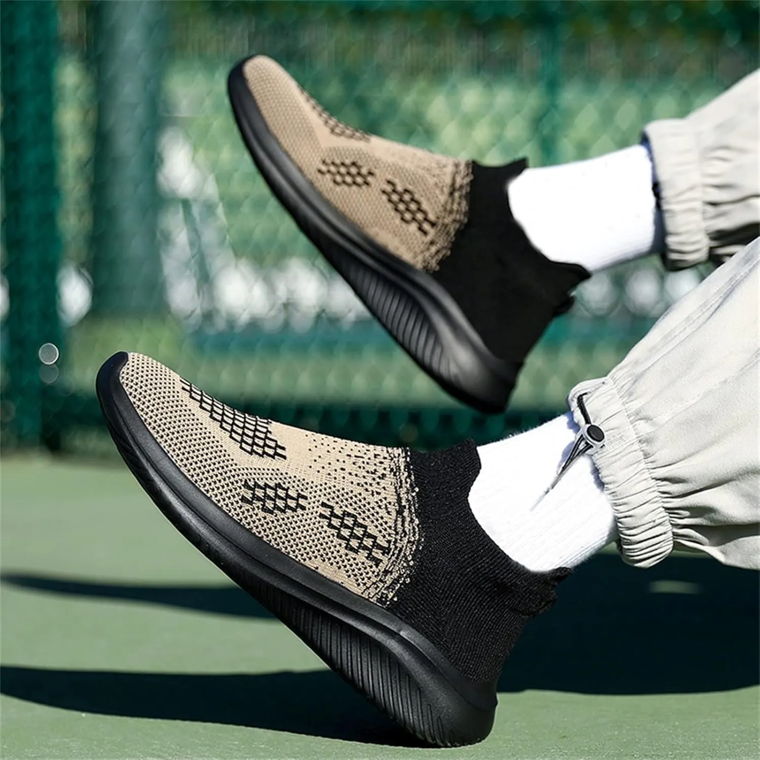 Mens Loafers & Slip-Ons Mens Couple Shoes Casual Shoes Slip On Breathable Fashion Flat Casual Shoes Walking