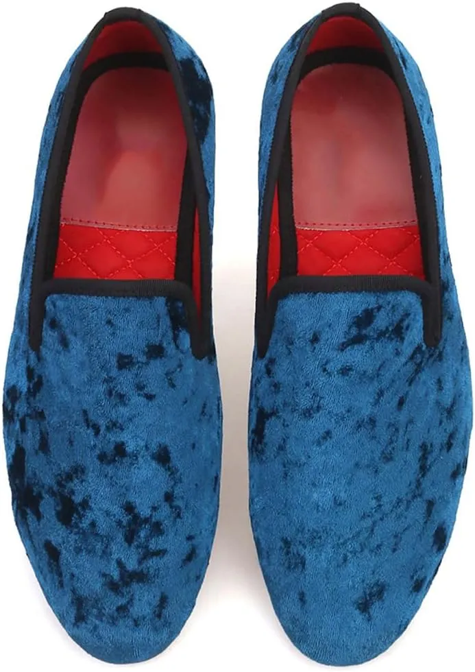 Men's Loafers & Slip-Ons Prom Party Dress Velvet Penny Loafers Fashion Tuxedo Wedding Casual Business Luxury Shoes Smoking Bar Disco Moccasins for Men Boy