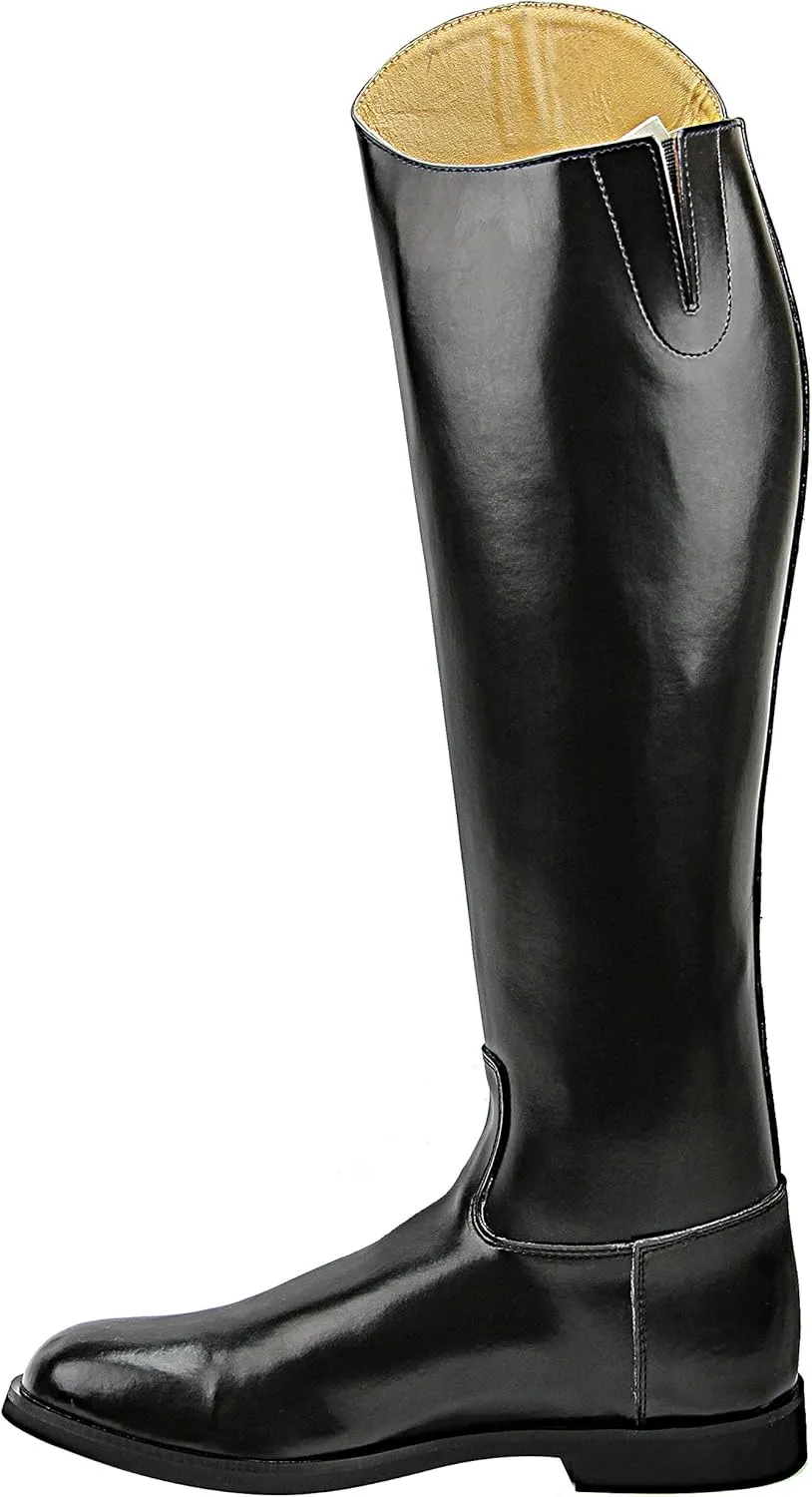 Mens Man Decent Dress Dressage Boots Pull On Riding English Equestrian Black