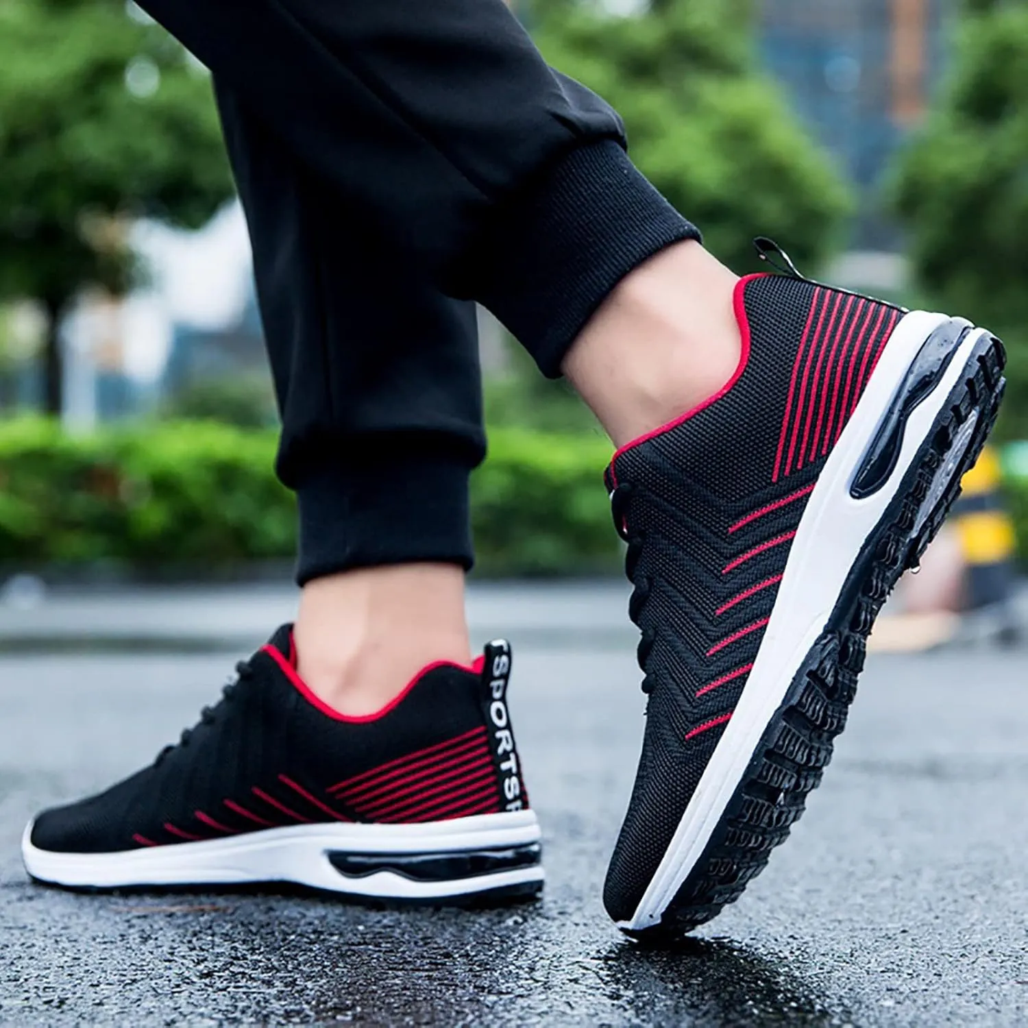 Men's Non Slip Barefoot Minimalist Shoes Non Slip Lightweight Workout Shoe Casual Soft Flat Soled Walking Shoes