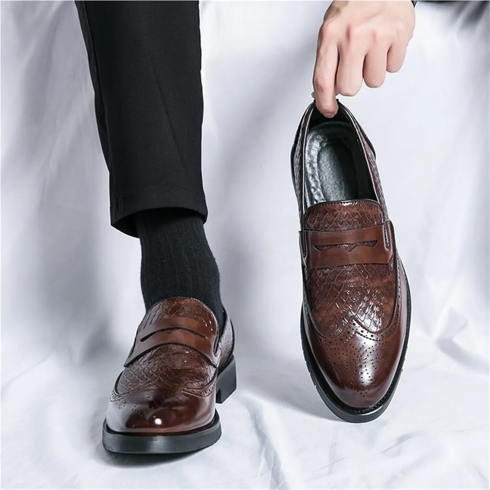 Men's Oxford Shoes Slip On Casual Loafers Moccasins Driving Formal Dress Brogue Shoes for All Occasions