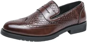 Men's Oxford Shoes Slip On Casual Loafers Moccasins Driving Formal Dress Brogue Shoes for All Occasions