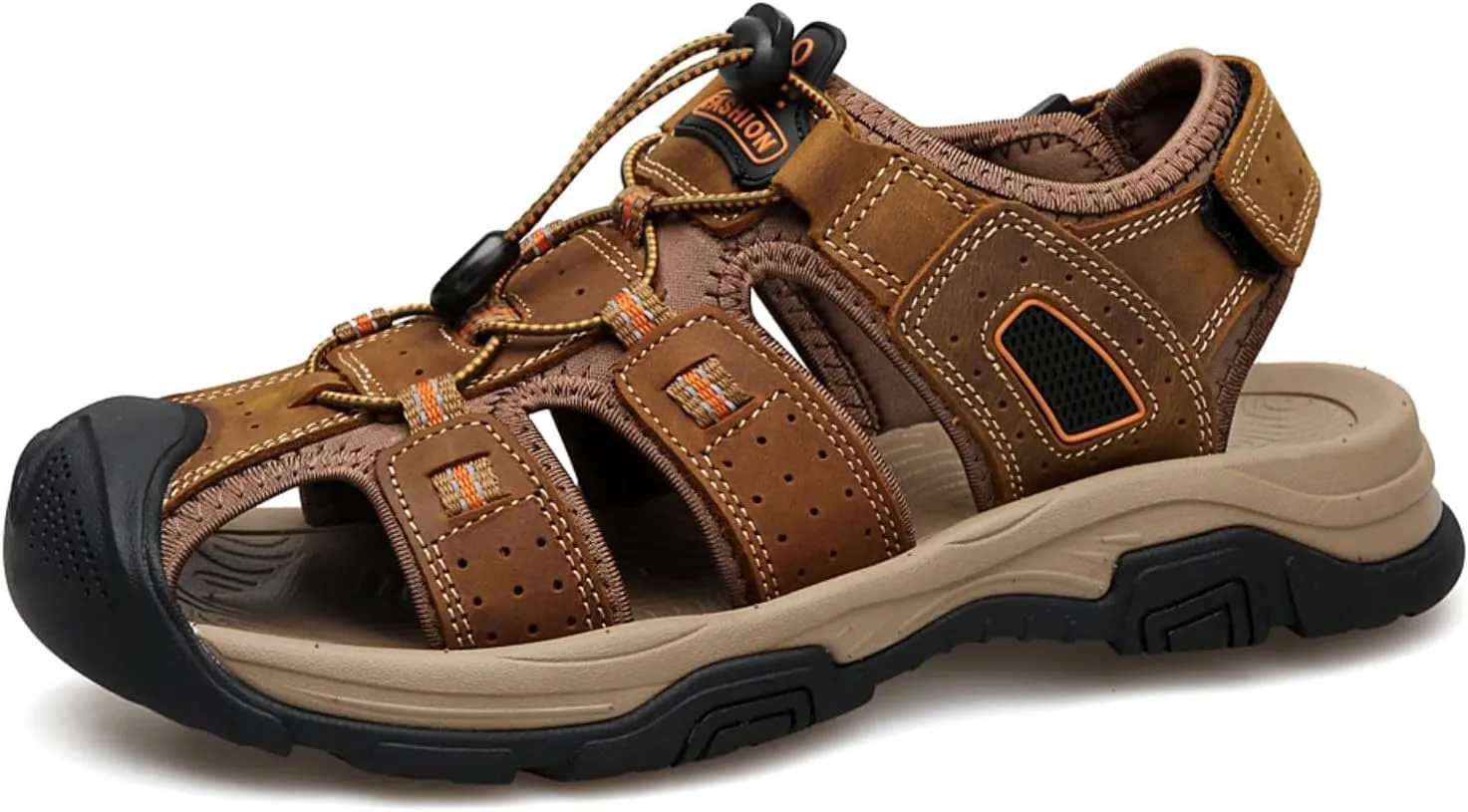 Mens Sandals Athletic Hiking Sandals Closed Toe Anti Slip Outdoor Waterproof Walking Water Shoes