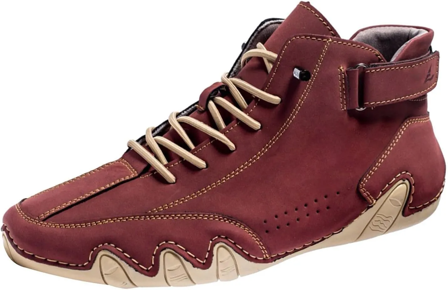Men's Slip Shoes Couple's New Foreign Trade High Top Boots Men And Women Leisure Short Boots Trend Breathable Leather