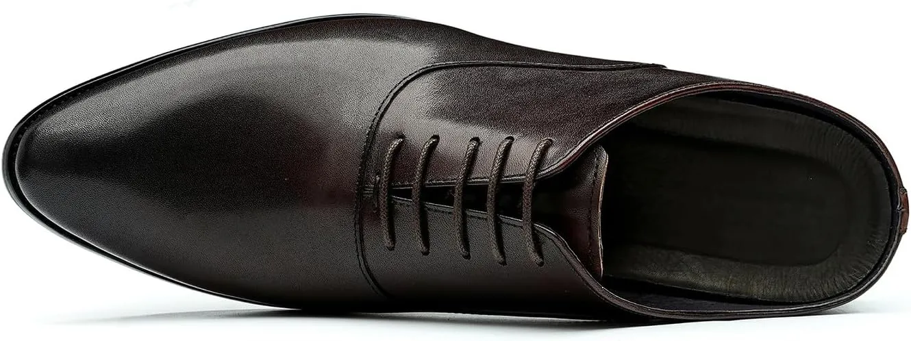 Mens Slippers Formal Dress Loafers Leather Oxfords Mules Business Casual Fashion Slip On Open Back Clogs Sandals Summer Shoes for Men