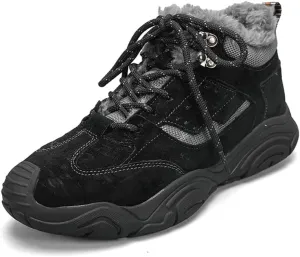 Men's Warm Snow Boots for Hiking: Comfort Ankle Boots for Work - Anti Slip Outdoor Trekking Boot for Men
