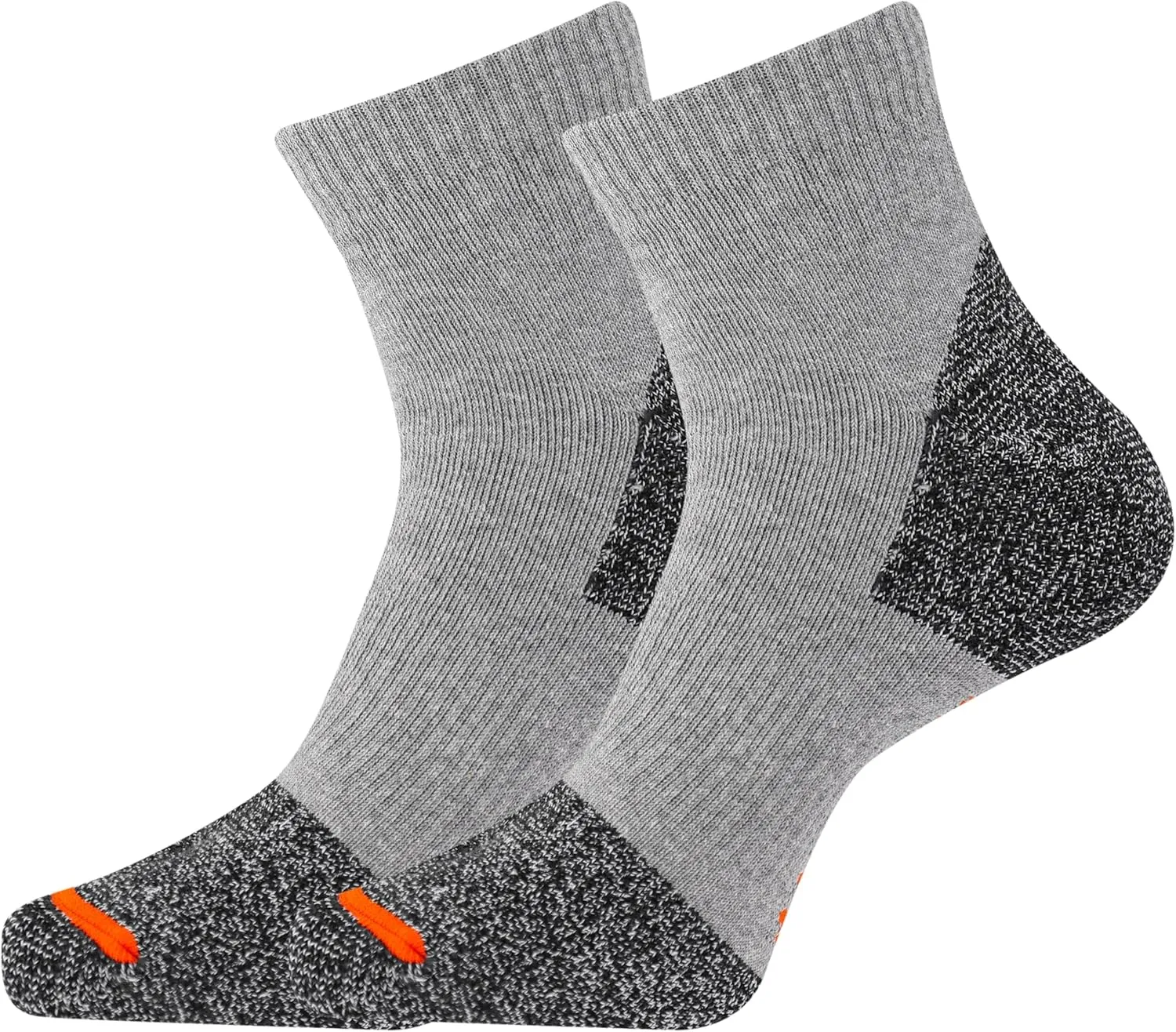 Merrell Men's and Women's Cotton Safety Work Socks-2 Pair Pack-Breathable Arch Support and Blister Prevention