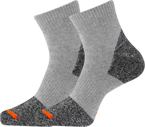 Merrell Men's and Women's Cotton Safety Work Socks-2 Pair Pack-Breathable Arch Support and Blister Prevention