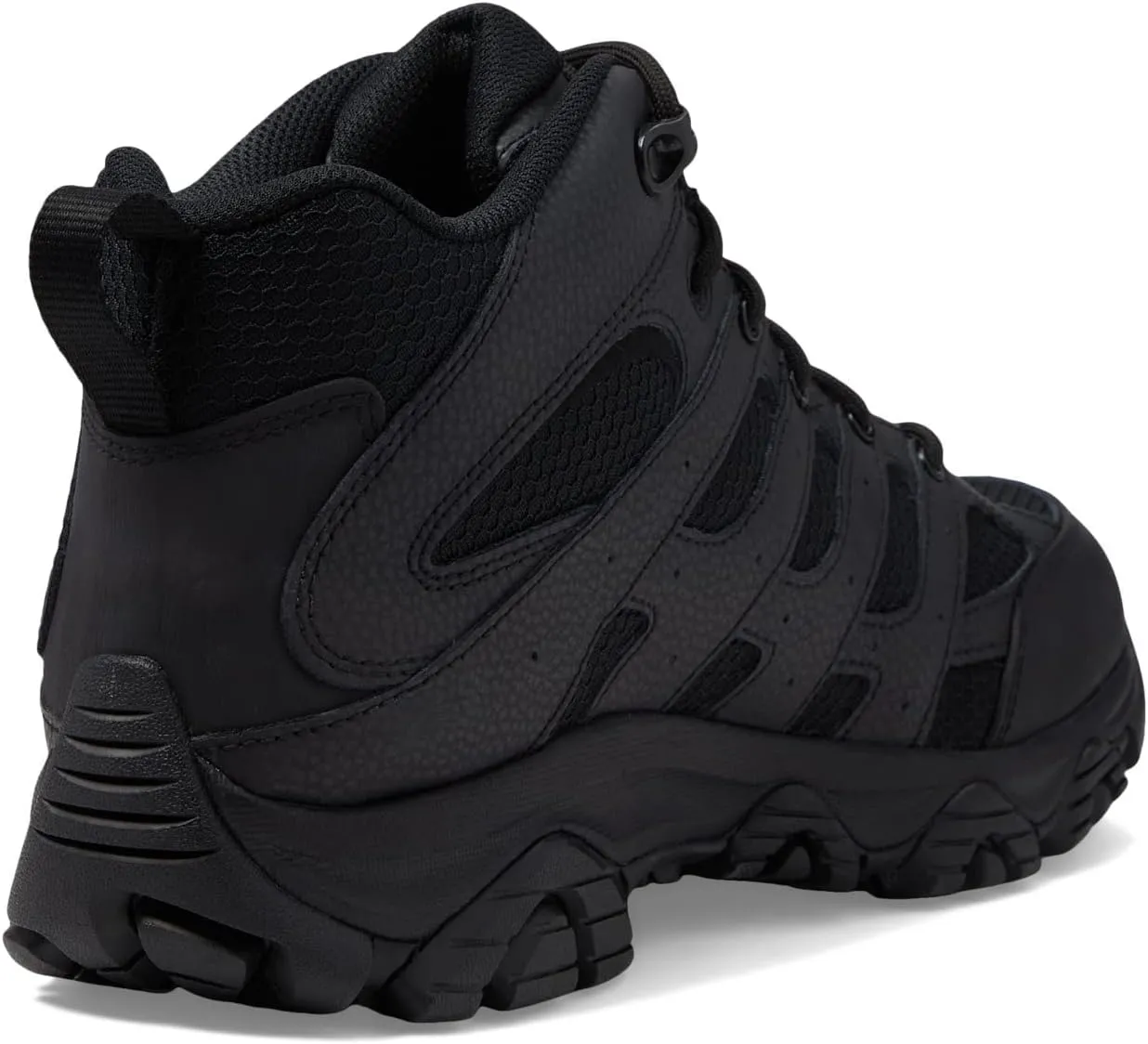 Merrell Men's Moab 3 Mid Waterproof Tactical Boots, Comfortable Leather Outdoor Hiking Work Shoes