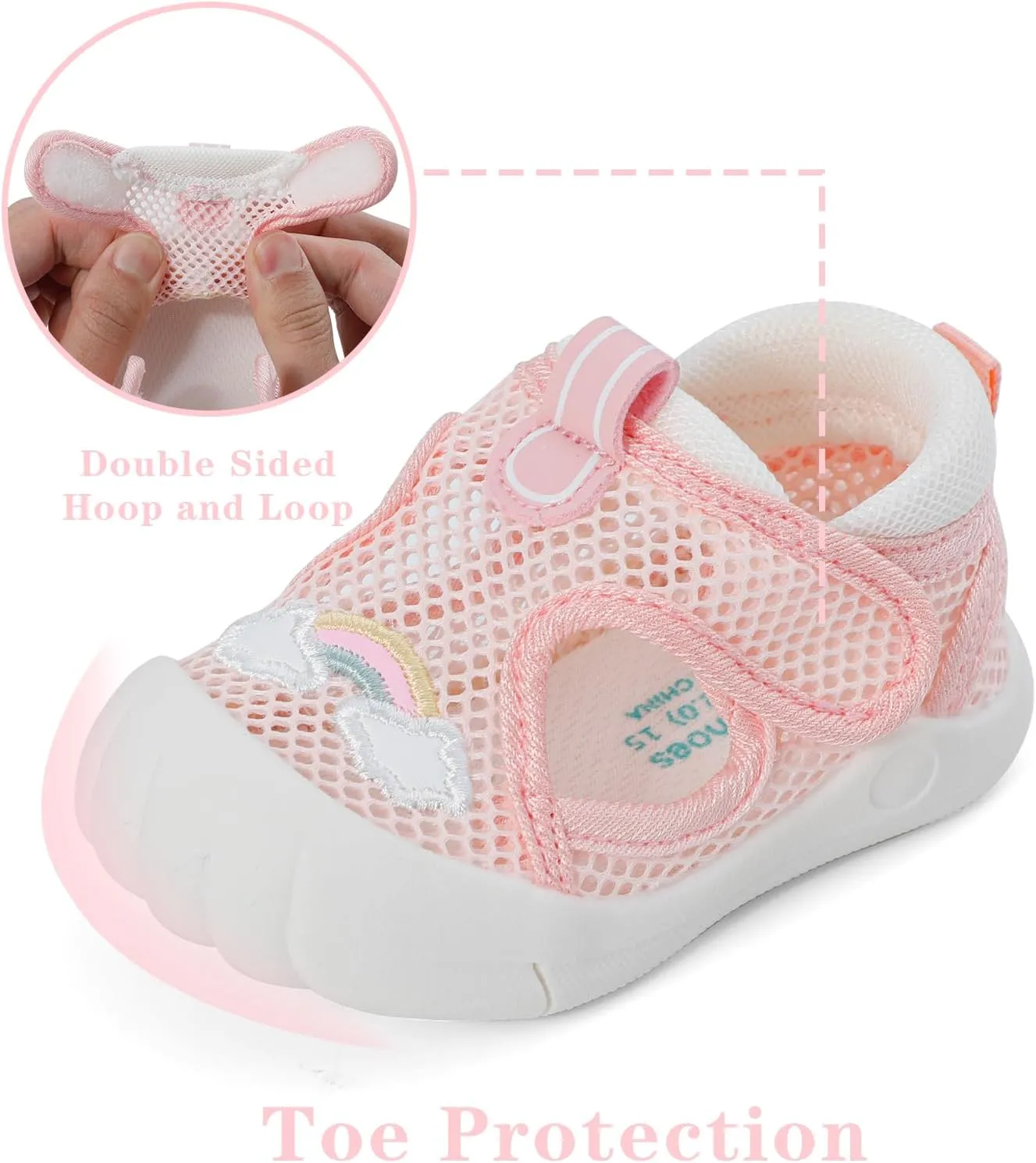 MK MATT KEELY Toddler Sandals Summer Kids Water Sandals Closed Toe Adjustable Water Shoes Outdoor Lightweight Beach Shower Shoes for Boys Girls