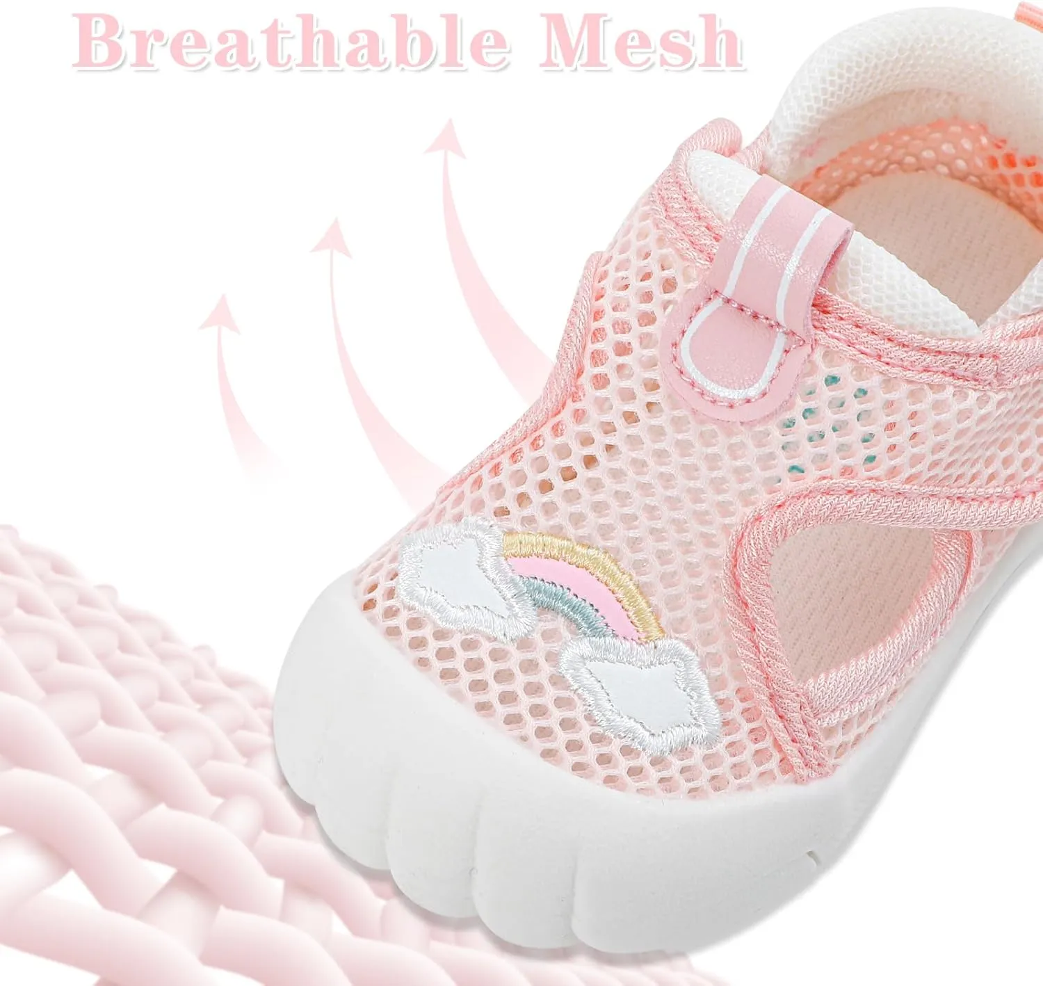MK MATT KEELY Toddler Sandals Summer Kids Water Sandals Closed Toe Adjustable Water Shoes Outdoor Lightweight Beach Shower Shoes for Boys Girls