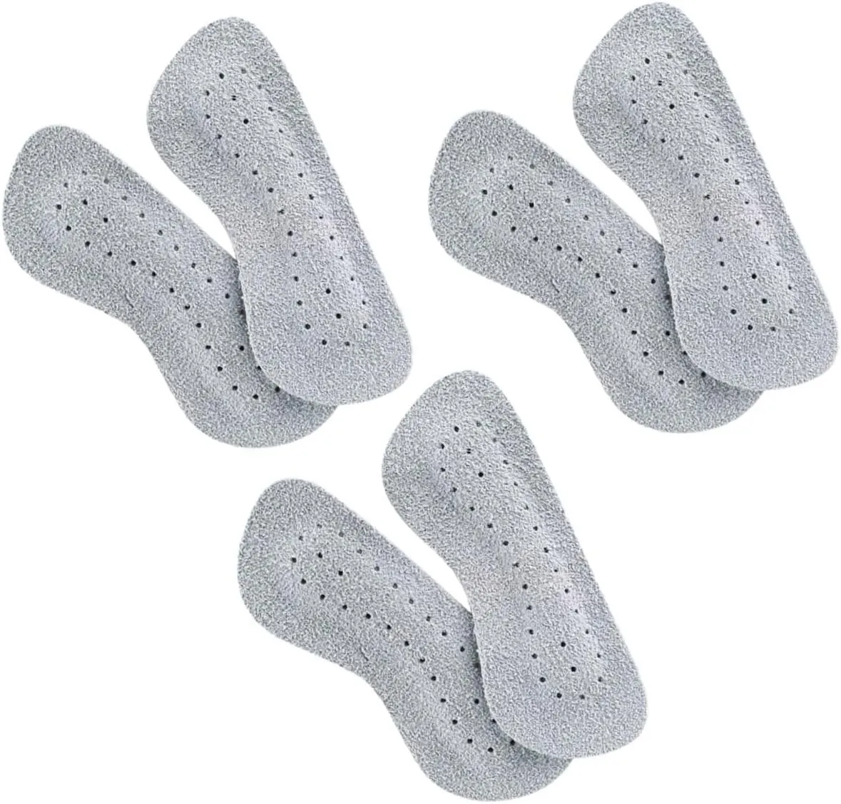 NOLITOY 3 Pairs Women's Cowhide Anti-wear Shoe Pads High Heels Pad for Ladies Shoes Self-Adhesive Design Protective Anti-Slip Feet Protect