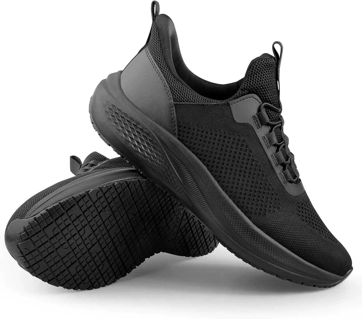Non Slip Shoes for Men Food Service Slip Resistant Work Shoe Mens in Restaurant Kitchen Chef Slip On Walking Sneakers Breathable Lightweight
