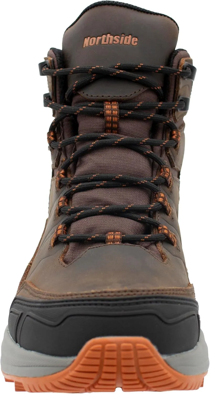 Northside Men's Alpine Ridge Waterproof Hiking & Work Boots - Lightweight, Comfortable, Durable Outdoor Trail Shoes | Tough & Sturdy | Full Grain Leather Upper, High-Grip Rubber Outsole