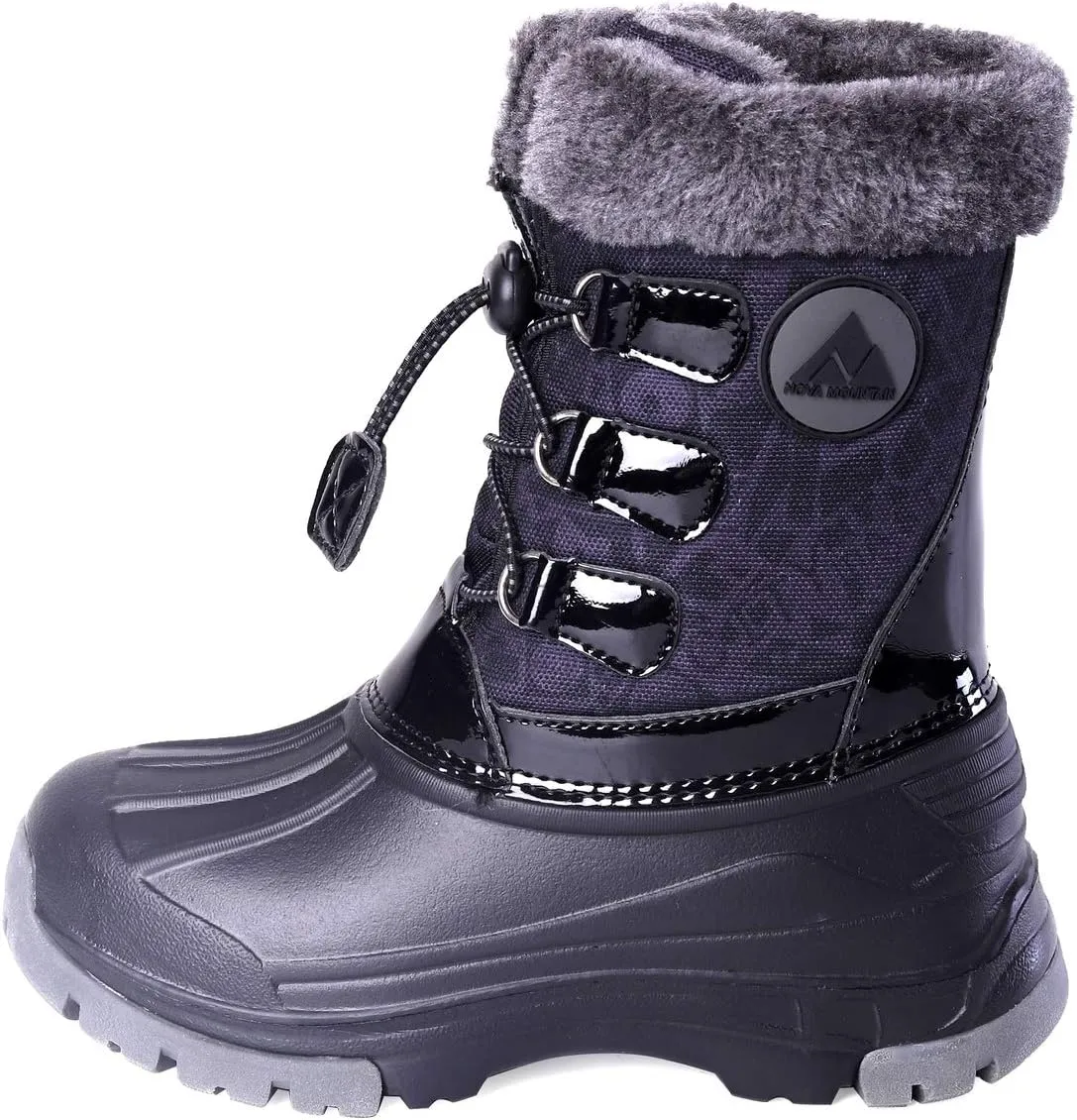 Nova Mountain Boy's and Girl's Waterproof Winter Snow Boots