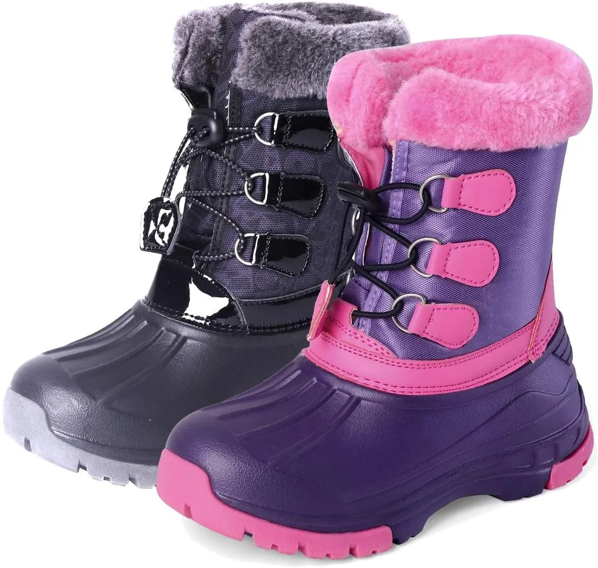 Nova Mountain Boy's and Girl's Waterproof Winter Snow Boots