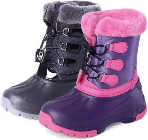 Nova Mountain Boy's and Girl's Waterproof Winter Snow Boots