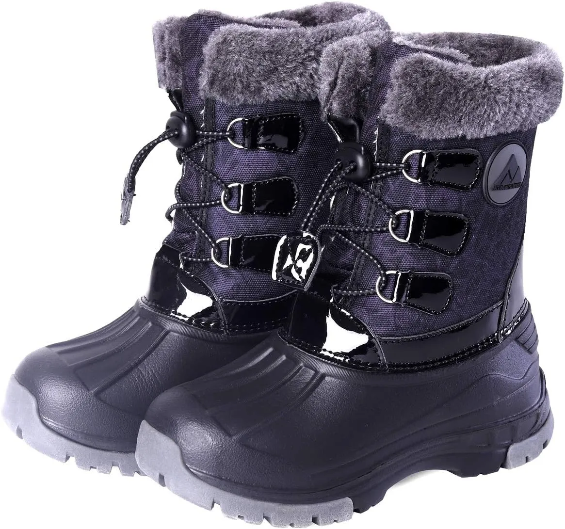 Nova Mountain Boy's and Girl's Waterproof Winter Snow Boots