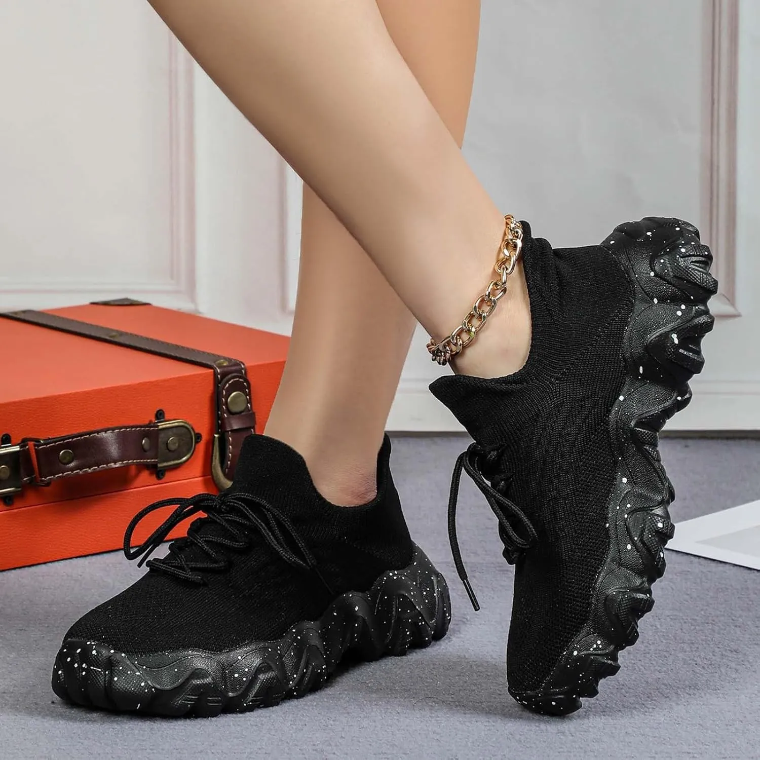 Nurse Babe Shoes, Orthopedic Shoes for Women, Comfort Wear Orthowear Shoe, Ortho Pro Sneakers Breathable Mesh Casual Footwear Walking Running Sneakers with Arch Support Soft Comfy Cushion