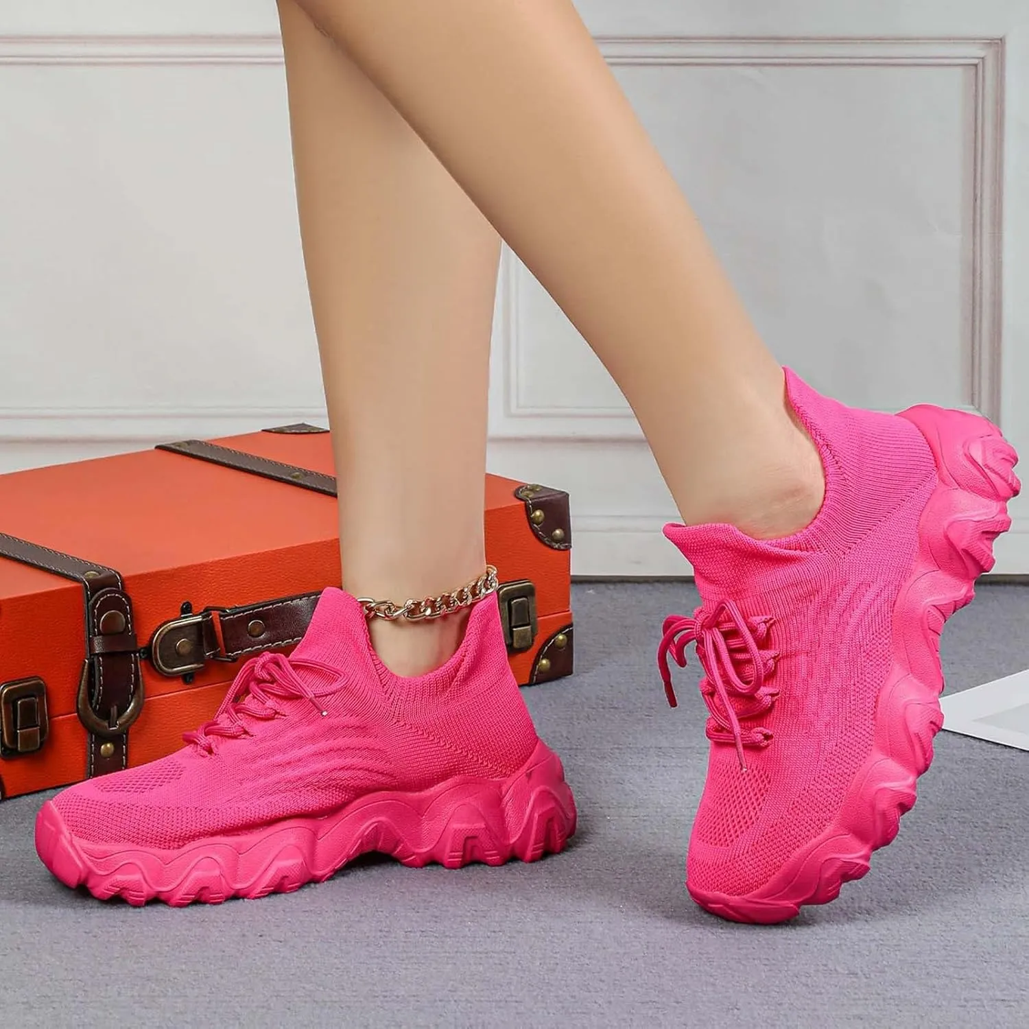 Nurse Babe Shoes, Orthopedic Shoes for Women, Comfort Wear Orthowear Shoe, Ortho Pro Sneakers Breathable Mesh Casual Footwear Walking Running Sneakers with Arch Support Soft Comfy Cushion