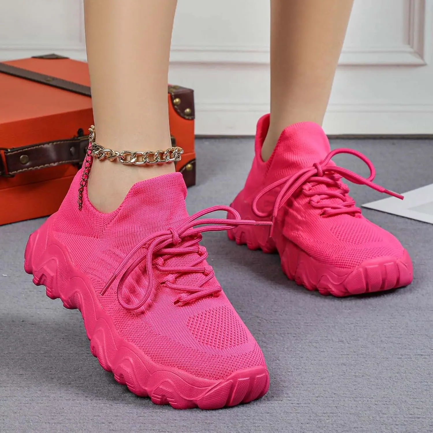 Nurse Babe Shoes, Orthopedic Shoes for Women, Comfort Wear Orthowear Shoe, Ortho Pro Sneakers Breathable Mesh Casual Footwear Walking Running Sneakers with Arch Support Soft Comfy Cushion