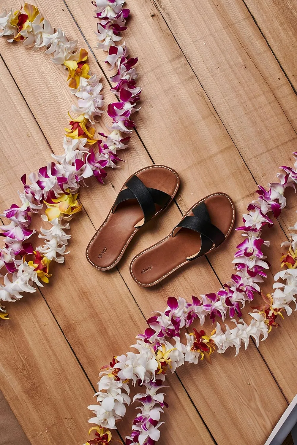 OLUKAI Ke'a Women's Beach Sandals, Quick-Dry Flip-Flop Slides, Water Resistant & Modern Low Profile Design, All-Day Comfort Fit & Wet Grip Soles