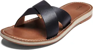 OLUKAI Ke'a Women's Beach Sandals, Quick-Dry Flip-Flop Slides, Water Resistant & Modern Low Profile Design, All-Day Comfort Fit & Wet Grip Soles