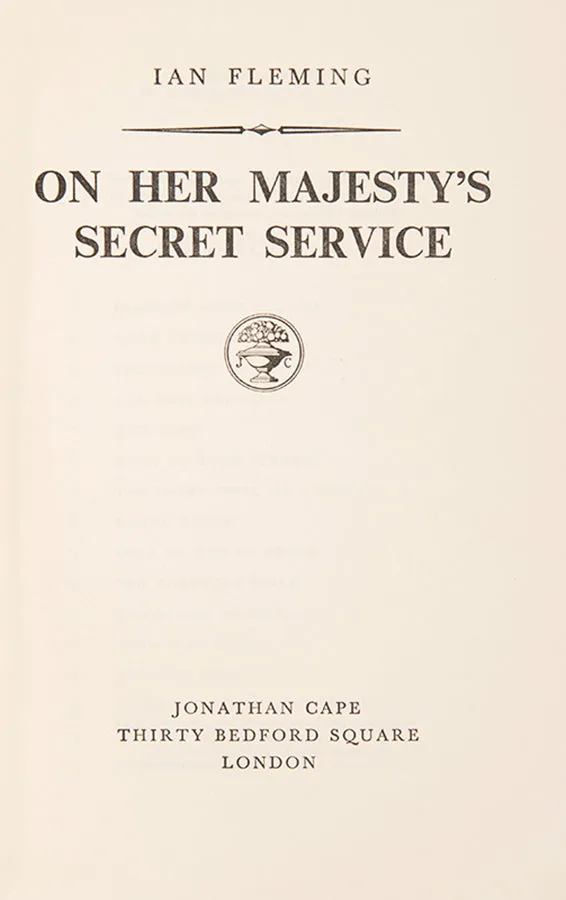 On Her Majesty's Secret Service.