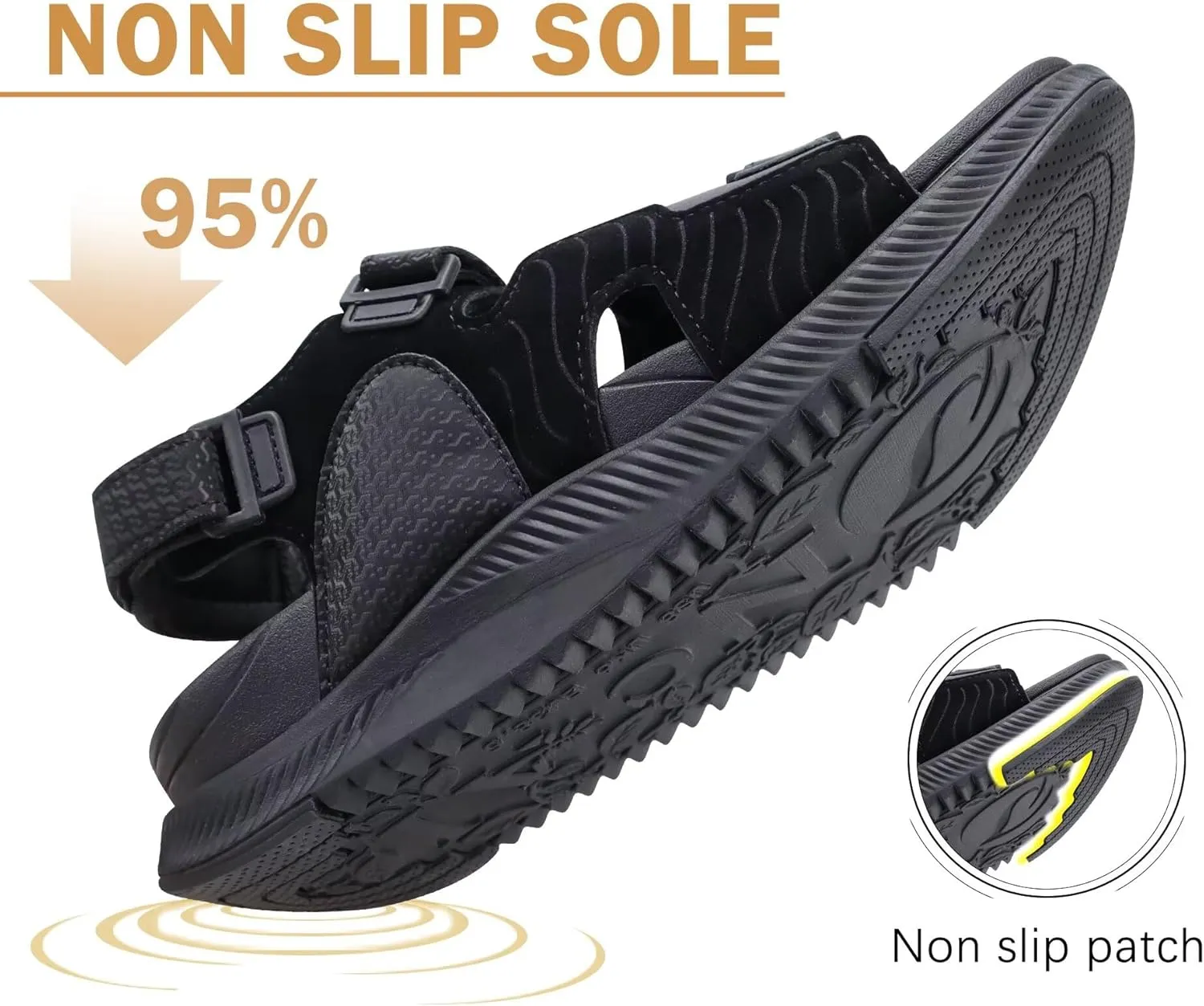 ONCAI Women's Hiking Sandals with Arch Support Walking Sports Sandals Woman Outdoor Orthotic Footbed for Plantar Fasciitis Water Summer Sandalias Mujer with Adjustable Strap