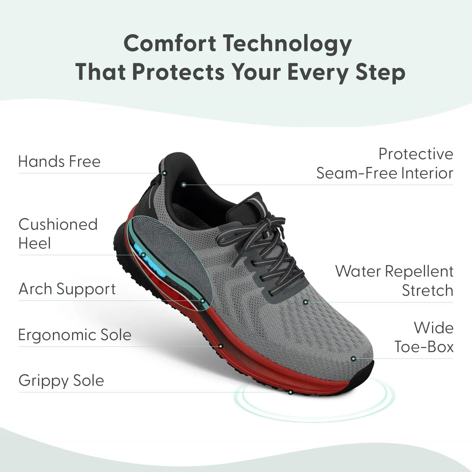 Orthofeet Men's Orthopedic Hands-Free Tilos Slip-On Sneakers