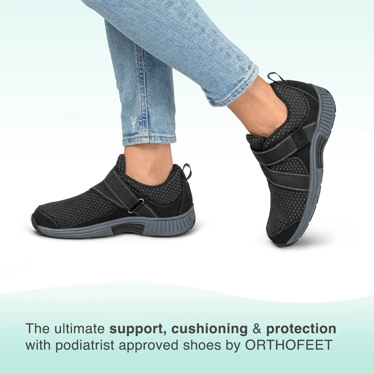 Orthofeet Women's Orthopedic Knit Elba Slip-On Sneakers