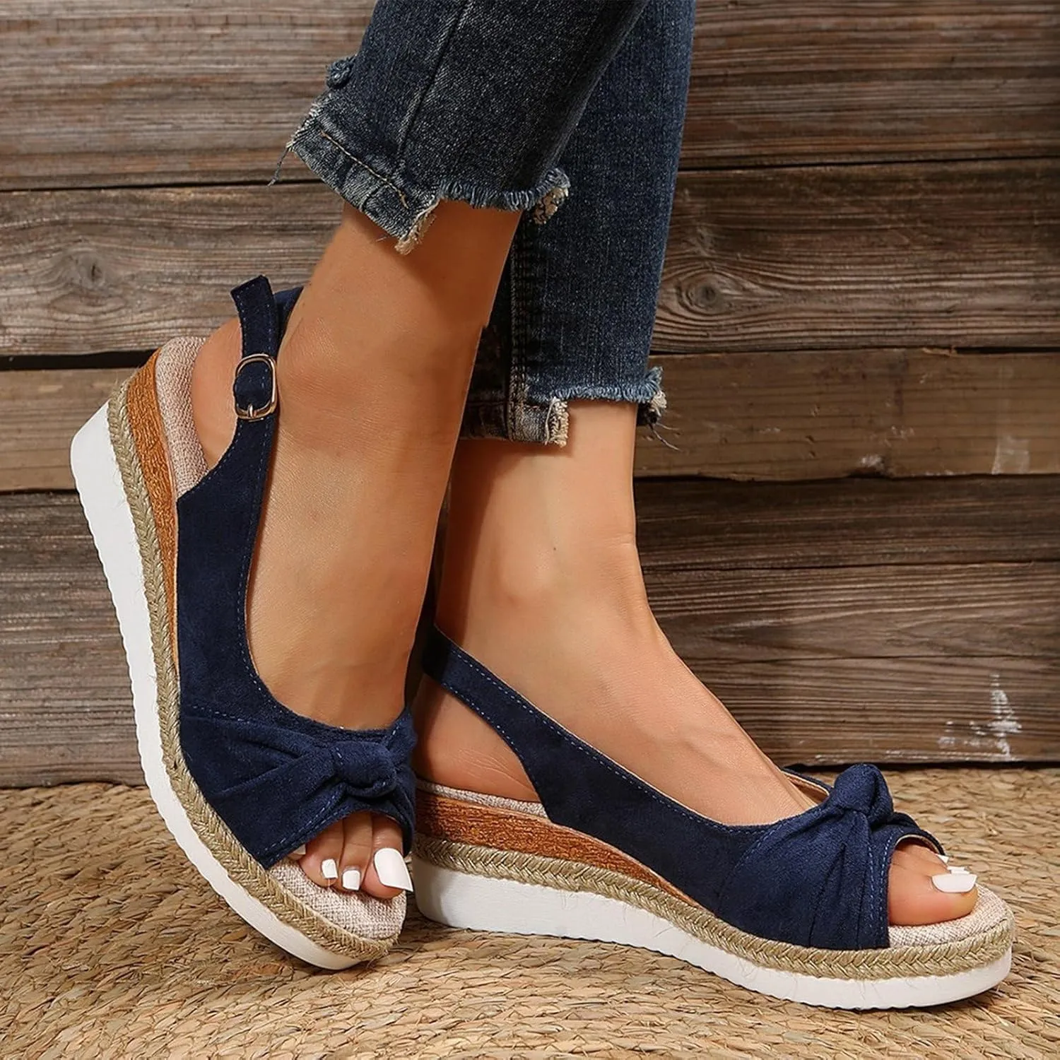 Orthopedic Sandals for Women 2025 Trendy Wedge Platform Espadrilles Summer Dressy Arch Support Walking Beach Sandals