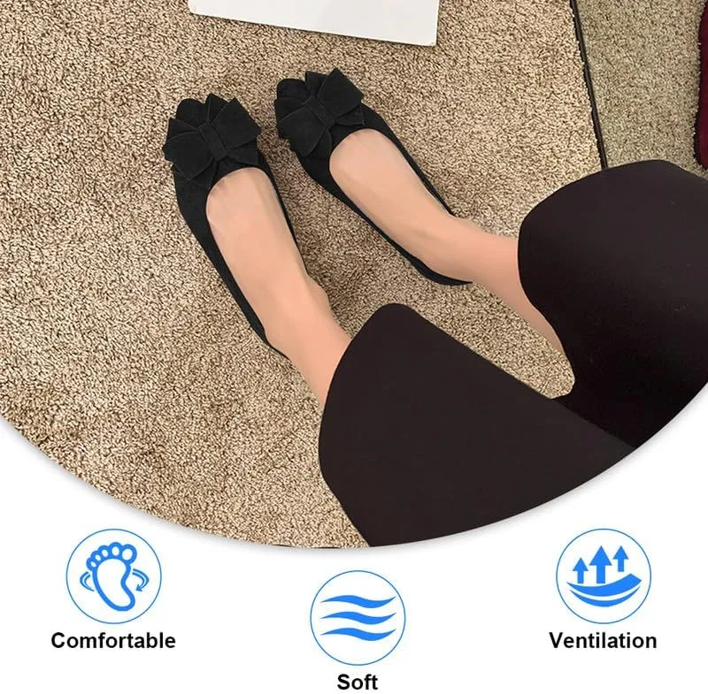 Padgene Women's Casual Ballet Flats, Ladies Ballerina Flats Girls Fashionable Ballet Pumps Dolly Shoes Womens Stylish Comfy Office Driving Flat Shoes Slip On Loafers