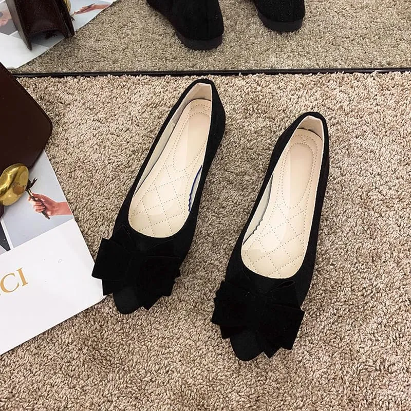 Padgene Women's Casual Ballet Flats, Ladies Ballerina Flats Girls Fashionable Ballet Pumps Dolly Shoes Womens Stylish Comfy Office Driving Flat Shoes Slip On Loafers