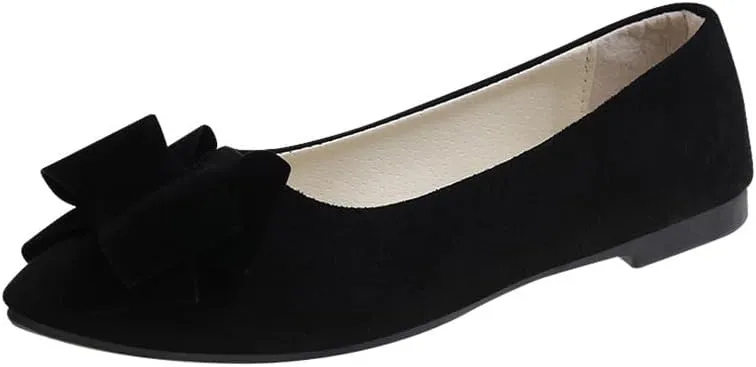Padgene Women's Casual Ballet Flats, Ladies Ballerina Flats Girls Fashionable Ballet Pumps Dolly Shoes Womens Stylish Comfy Office Driving Flat Shoes Slip On Loafers
