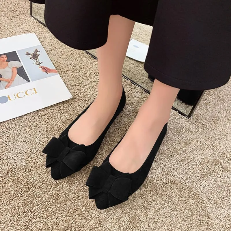 Padgene Women's Casual Ballet Flats, Ladies Ballerina Flats Girls Fashionable Ballet Pumps Dolly Shoes Womens Stylish Comfy Office Driving Flat Shoes Slip On Loafers