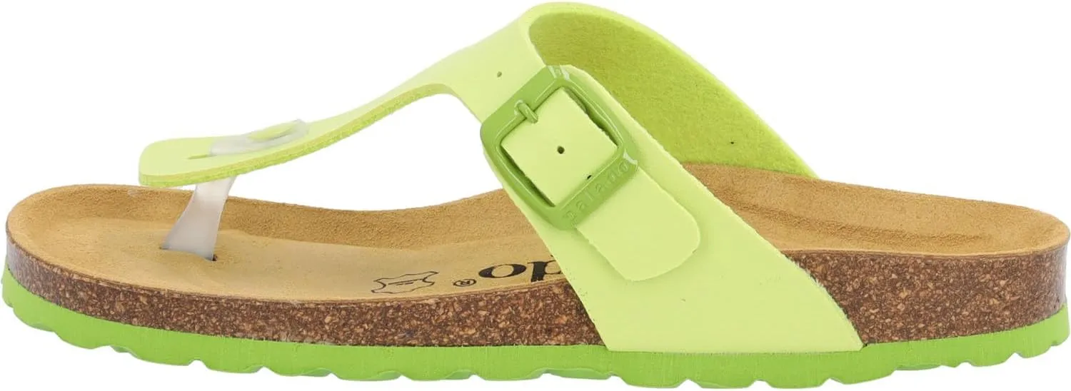 Palado® Women's Sandal KOS in Many Colors | Made in Europe | Mules with Natural Cork Footbed and Velvety Soft Footbed | Slippers with Soles Made of fine Suede