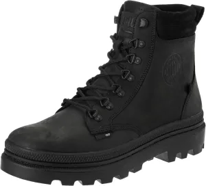 Palladium Men's Pallatrooper Hkr LTH Boots, black, 12 Men