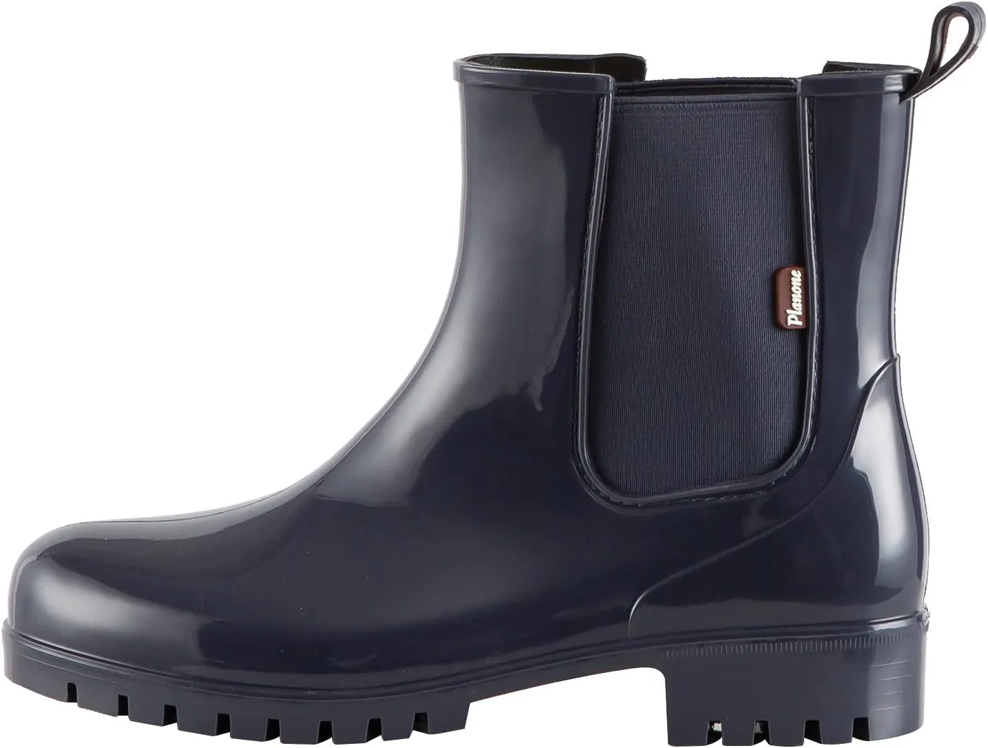 planone Short Rain Boots Women Fashion Waterproof Chelsea Boots for Women Light Outdoor Garden Shoes Ankle Muck Boots for Ladies Non Slip Work Shoes Rubber Boots with Premium Comfort Insole