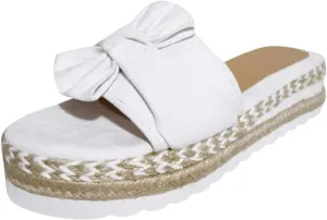 Platform Sandals Women Non Slip Lightweight Wedge Sandals Comfortable Breathable Open Toe Beach Sandal Backless Walking Slippers Fashion Bohemia Slippers