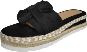Platform Sandals Women Non Slip Lightweight Wedge Sandals Comfortable Breathable Open Toe Beach Sandal Backless Walking Slippers Fashion Bohemia Slippers