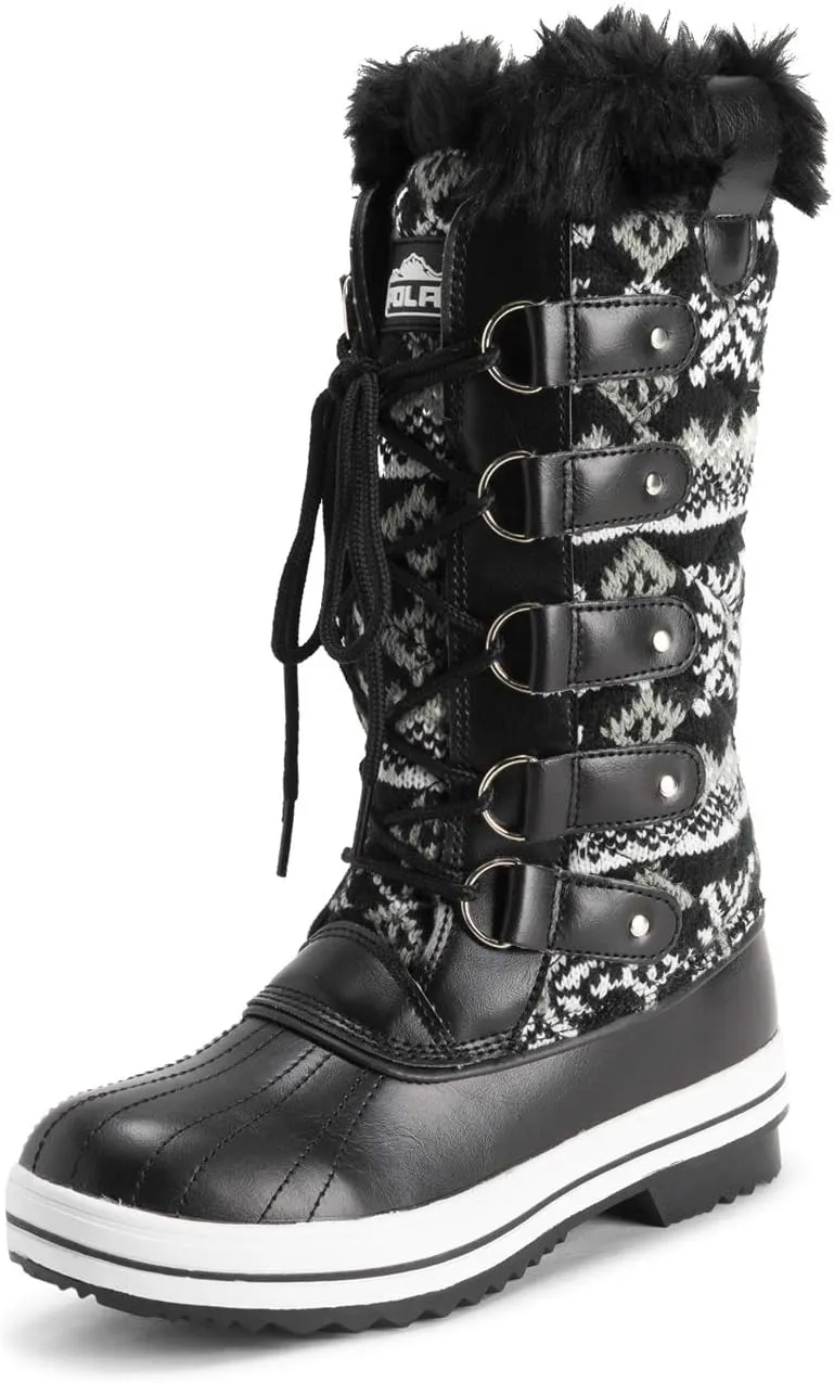 Polar Women's Nylon Tall Winter Snow Boot