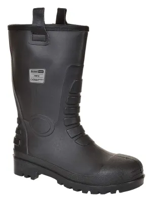 Portwest FW75 Neptune Fur Lined Rigger Boot with Protective Steel Toecap ASTM, Black, 8
