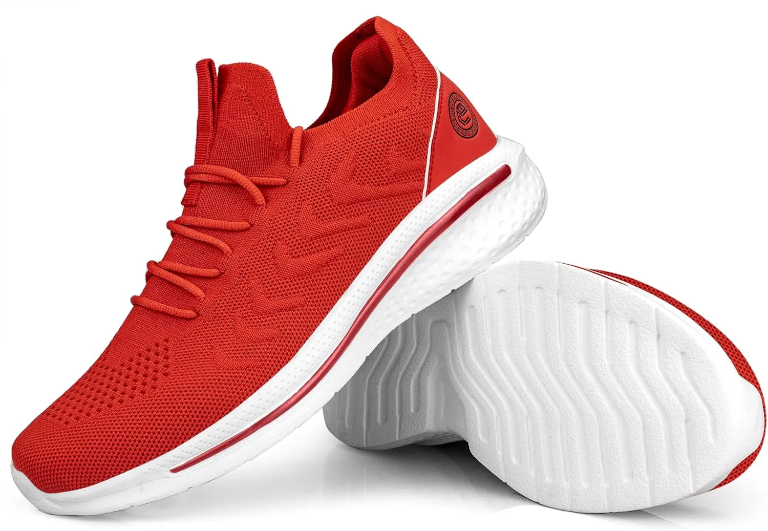 Pujcs Men Sneakers Lightweight Running Shoes for Men Slip on Walking Shoes with Breathable Mesh Comfortable Atheletic Shoes for Tennis Gym Workout
