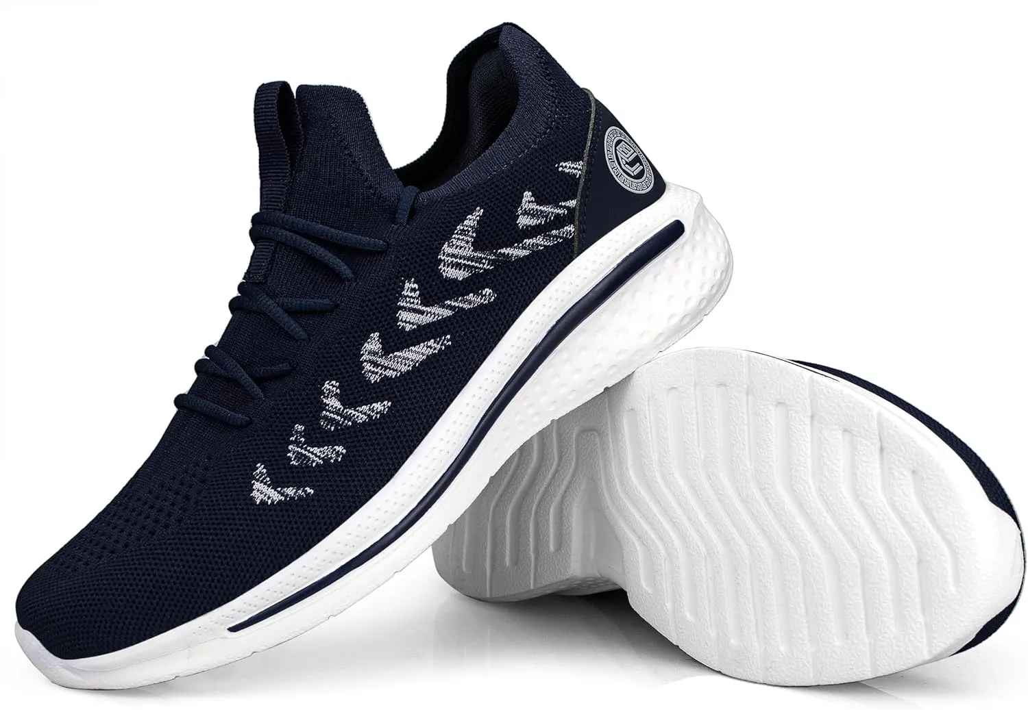 Pujcs Mens Walking Shoes Non Slip Running Shoes Breathable Slip on Sneakers Lightwight Gym Tennis Shoes for Men