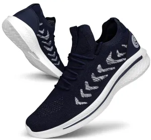 Pujcs Mens Walking Shoes Non Slip Running Shoes Breathable Slip on Sneakers Lightwight Gym Tennis Shoes for Men